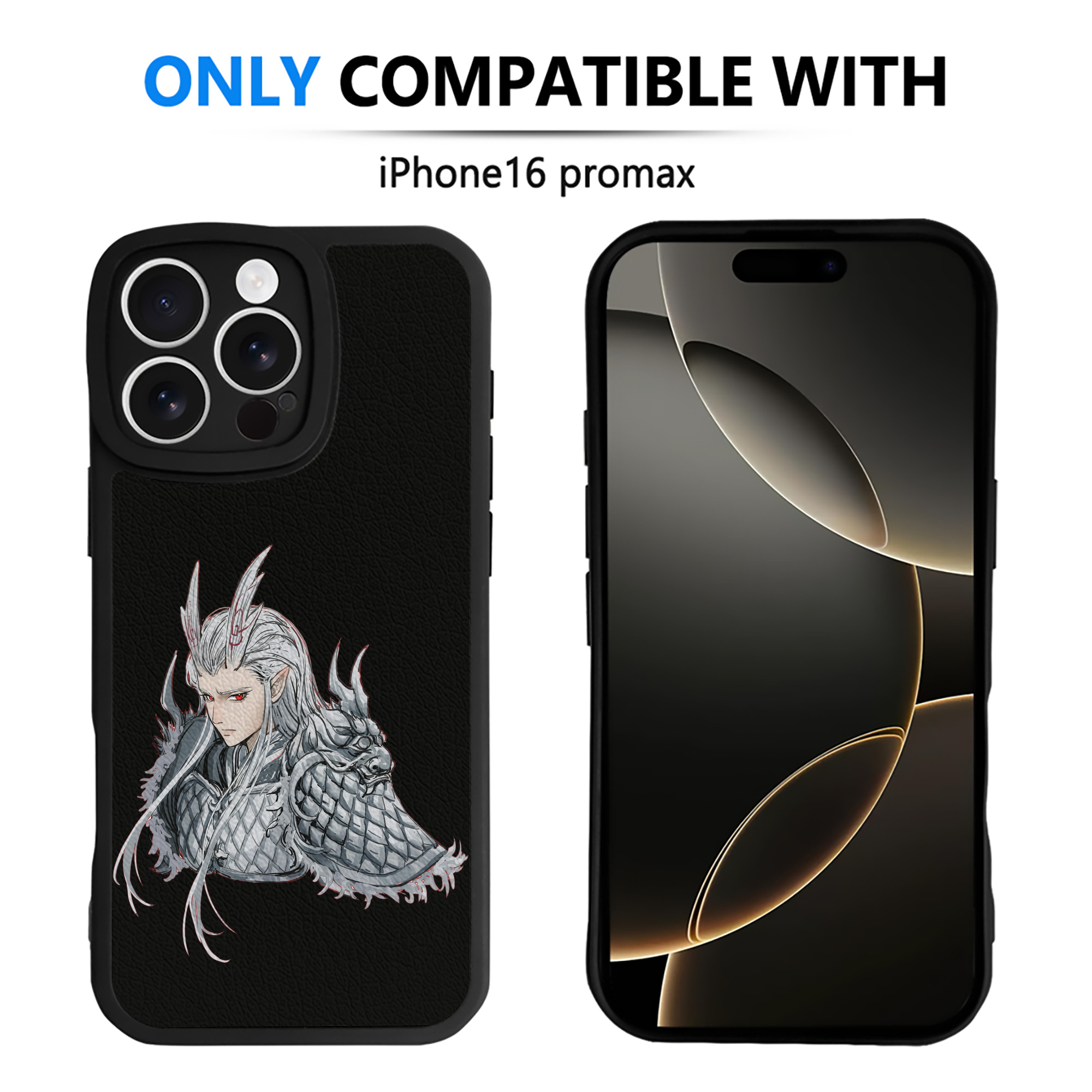 （画像用） Ne Zha 2 ナタ 魔童の大暴れ 【iPhone 16シリーズ対応】シリコンスマホケース（レザー調） 材質：シリコン